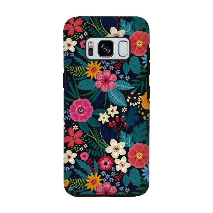 Galaxy S8 StrongFit Flowers Pattern XXX  by ArtsCase