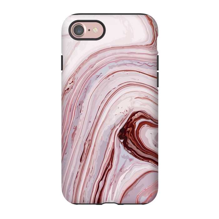 iPhone 7 StrongFit Liquid Pink Marble by ArtsCase