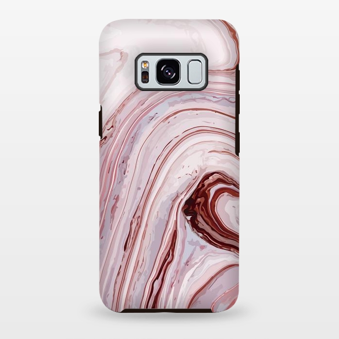Galaxy S8 plus StrongFit Liquid Pink Marble by ArtsCase