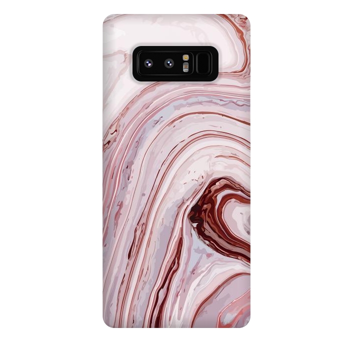Galaxy Note 8 StrongFit Liquid Pink Marble by ArtsCase
