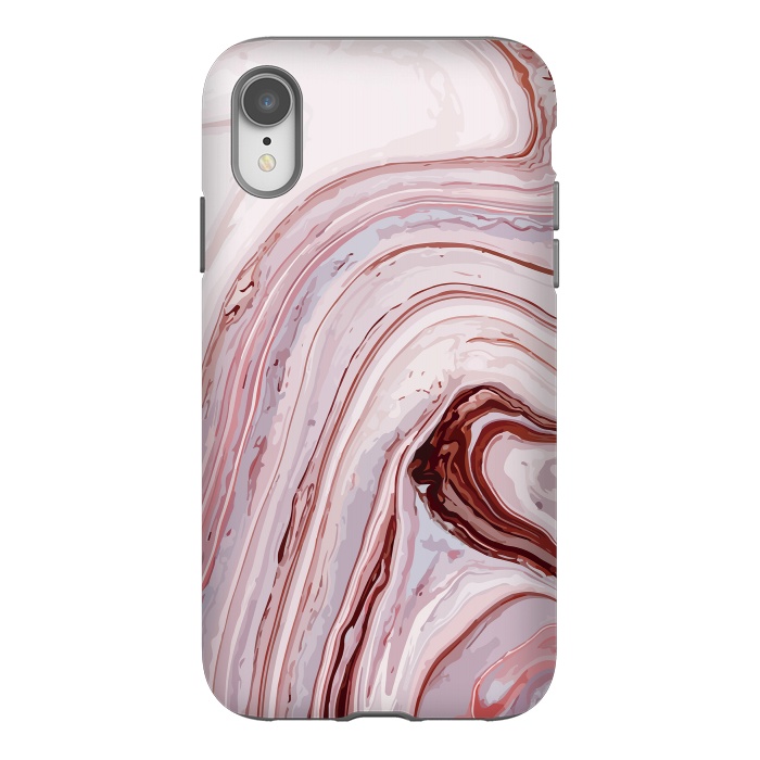 iPhone Xr StrongFit Liquid Pink Marble by ArtsCase