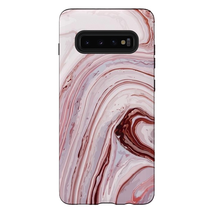 Galaxy S10 plus StrongFit Liquid Pink Marble by ArtsCase