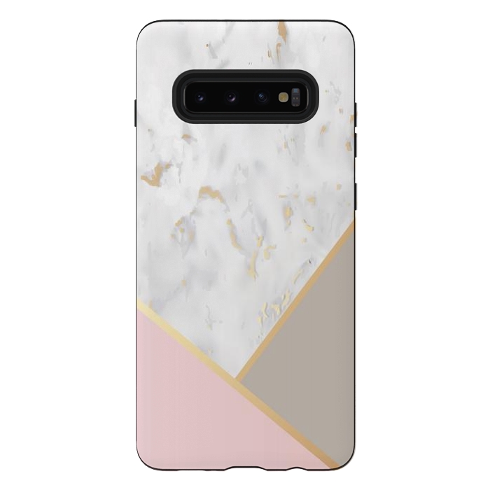 Galaxy S10 plus StrongFit Marble Geometry 0011 by ArtsCase