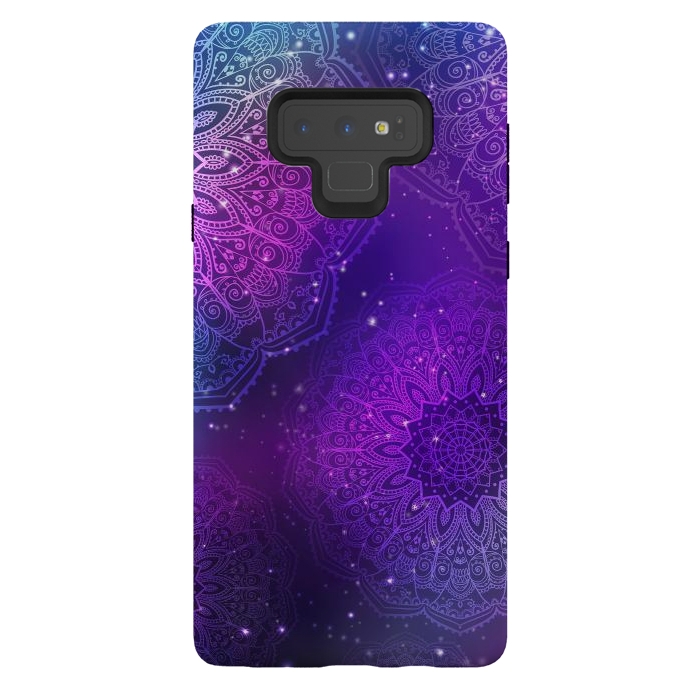 Galaxy Note 9 StrongFit Modern Purple Mandala Pattern    by ArtsCase
