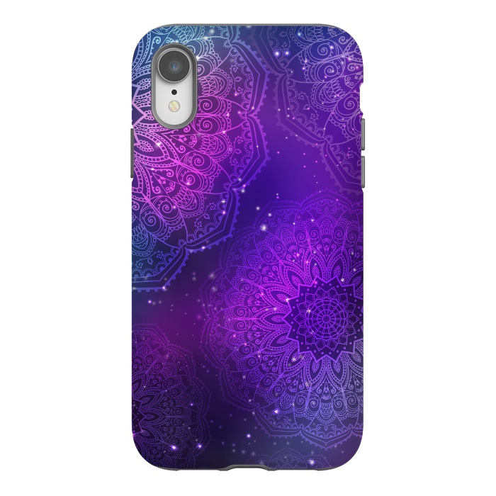 iPhone Xr StrongFit Modern Purple Mandala Pattern    by ArtsCase
