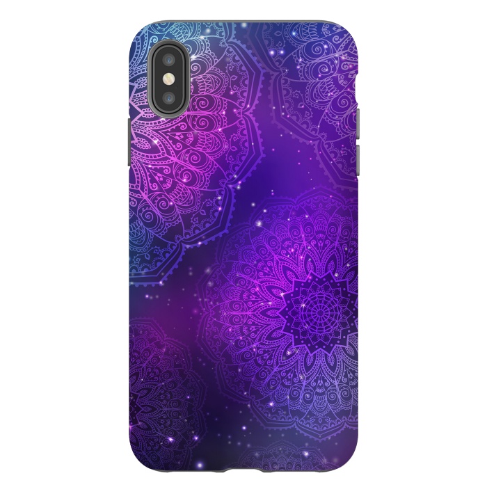 iPhone Xs Max StrongFit Modern Purple Mandala Pattern    by ArtsCase