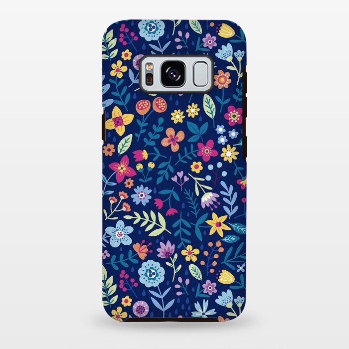 Galaxy S8 plus StrongFit Multicolor Beautiful Flowers  by ArtsCase