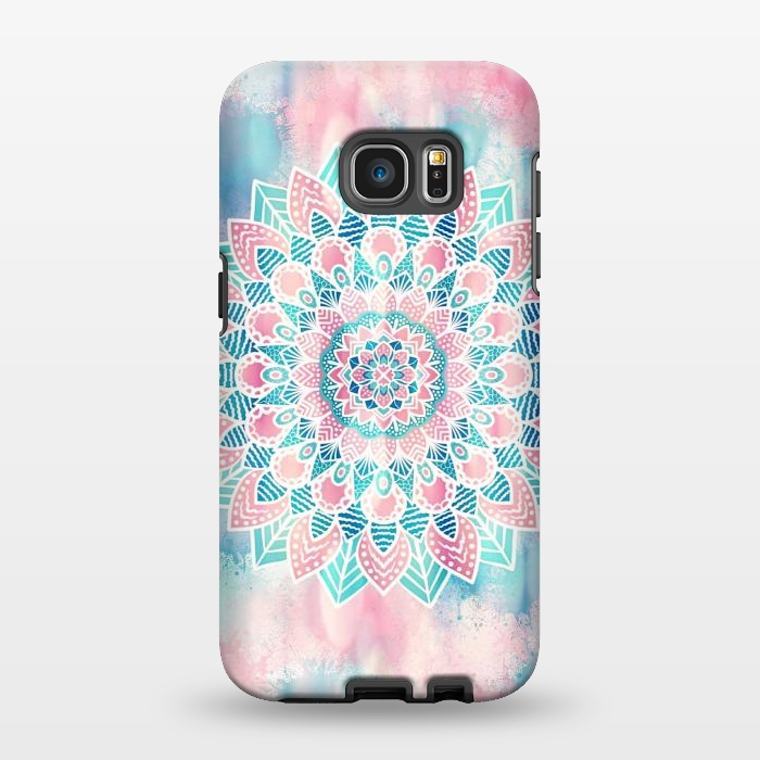 Galaxy S7 EDGE StrongFit Flower mandala art by Jms
