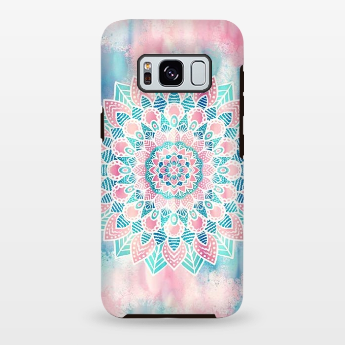 Galaxy S8 plus StrongFit Flower mandala art by Jms