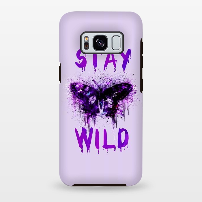 Galaxy S8 plus StrongFit Stay Wild Butterfly by Andrea Haase