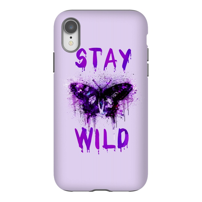 iPhone Xr StrongFit Stay Wild Butterfly by Andrea Haase