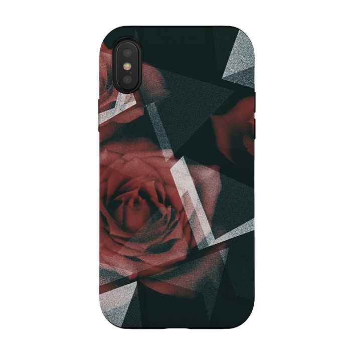 iPhone Xs / X StrongFit Red roses by Jms