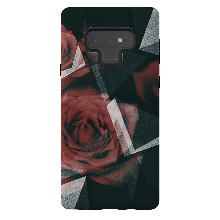Galaxy Note 9 StrongFit Red roses by Jms