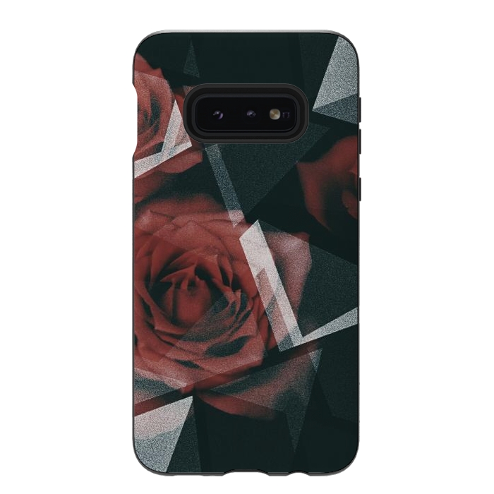 Galaxy S10e StrongFit Red roses by Jms