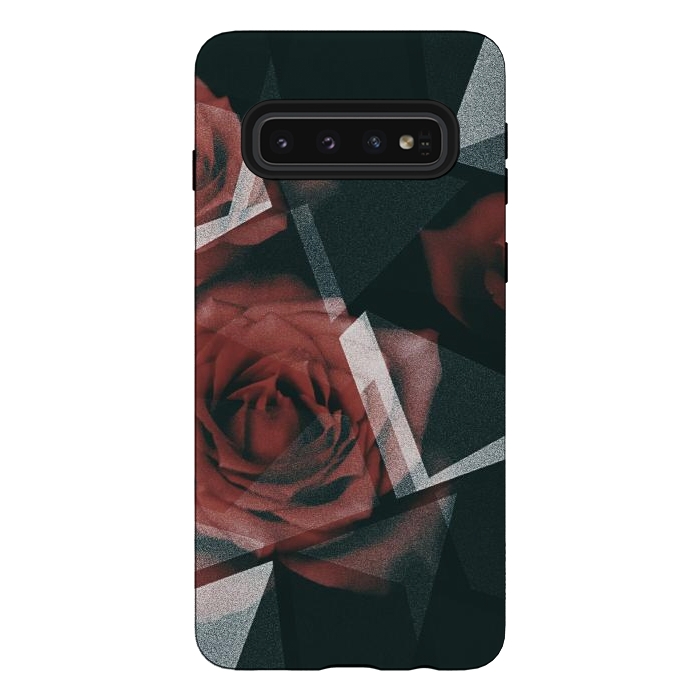 Galaxy S10 StrongFit Red roses by Jms