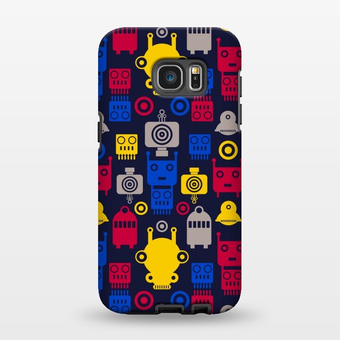 Galaxy S7 EDGE StrongFit colorful robots by TMSarts