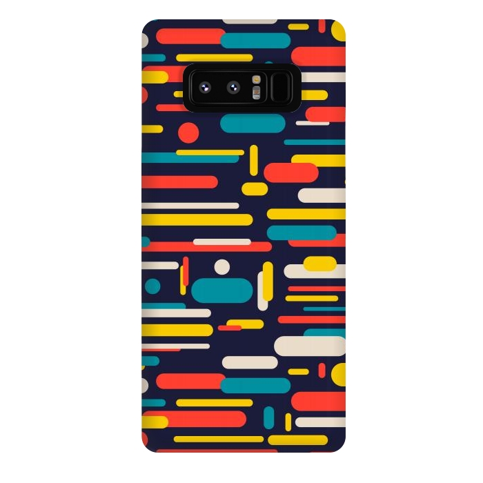 Galaxy Note 8 StrongFit colorful rounded rectangle by TMSarts