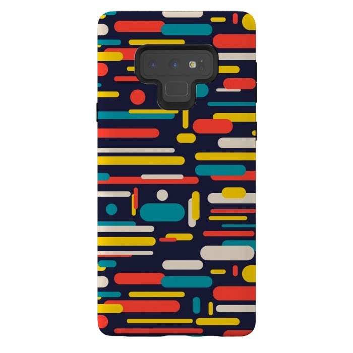 Galaxy Note 9 StrongFit colorful rounded rectangle by TMSarts