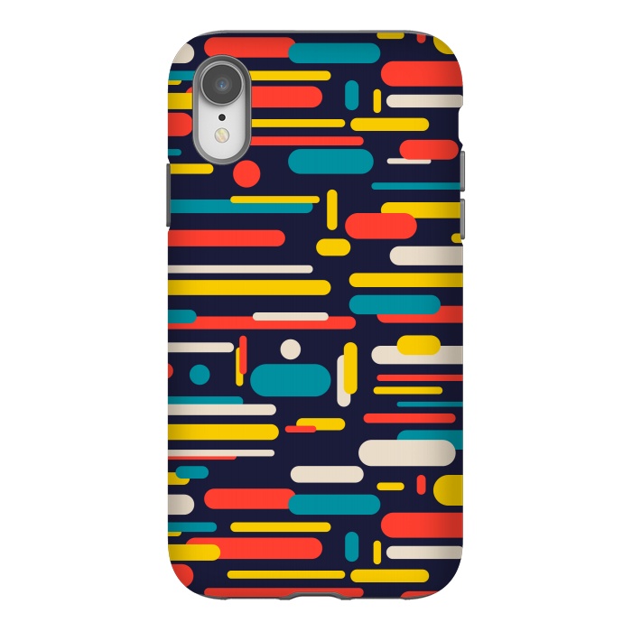 iPhone Xr StrongFit colorful rounded rectangle by TMSarts