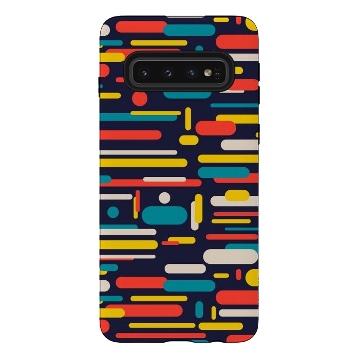 Galaxy S10 StrongFit colorful rounded rectangle by TMSarts