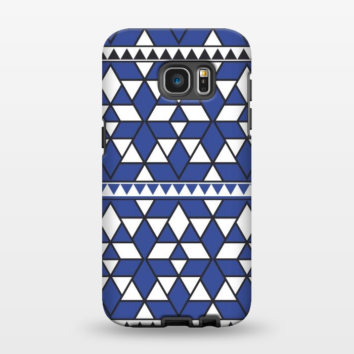 Galaxy S7 EDGE StrongFit blue triangle by TMSarts