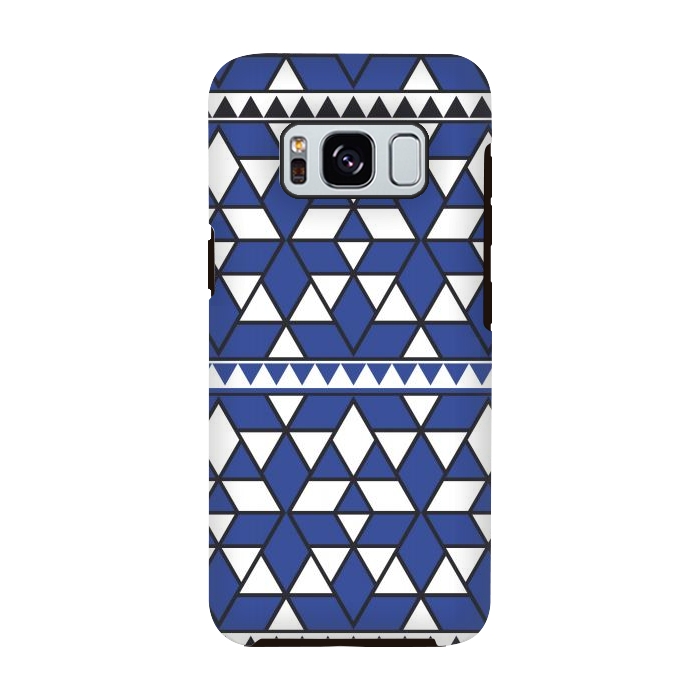 Galaxy S8 StrongFit blue triangle by TMSarts