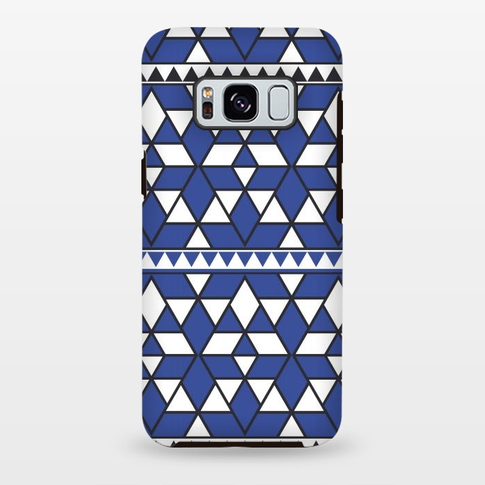 Galaxy S8 plus StrongFit blue triangle by TMSarts