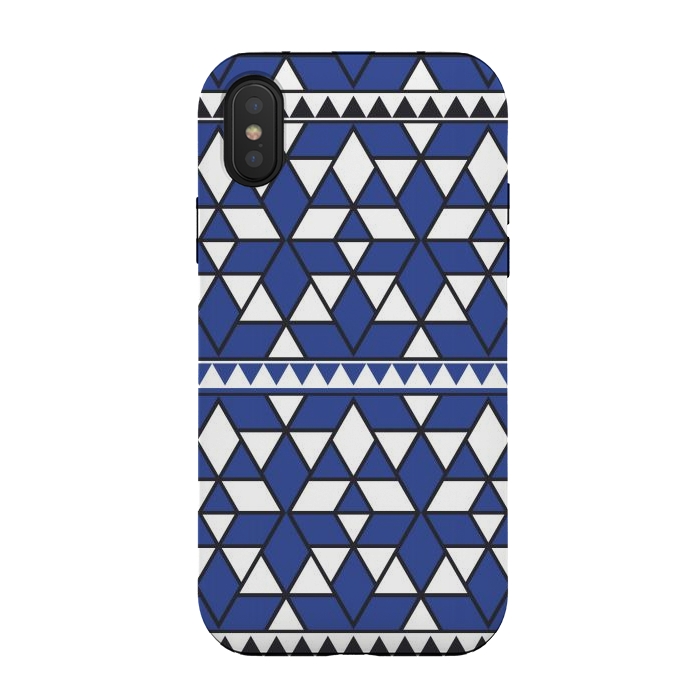 iPhone Xs / X StrongFit blue triangle by TMSarts