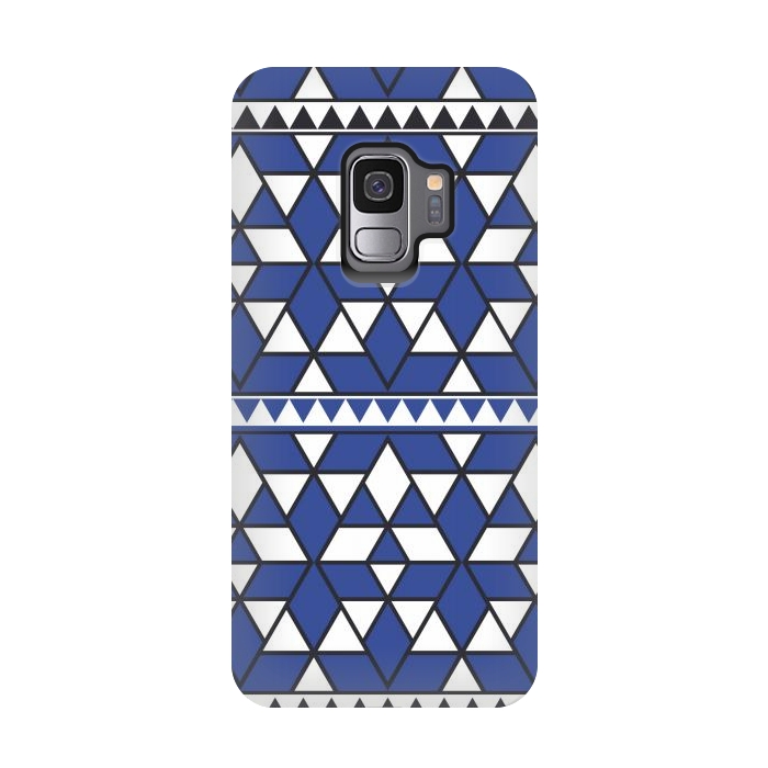 Galaxy S9 StrongFit blue triangle by TMSarts