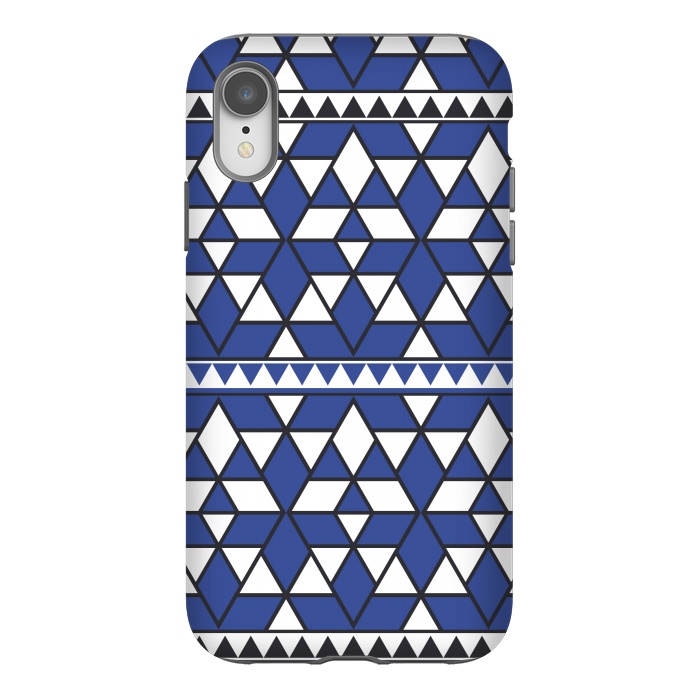 iPhone Xr StrongFit blue triangle by TMSarts