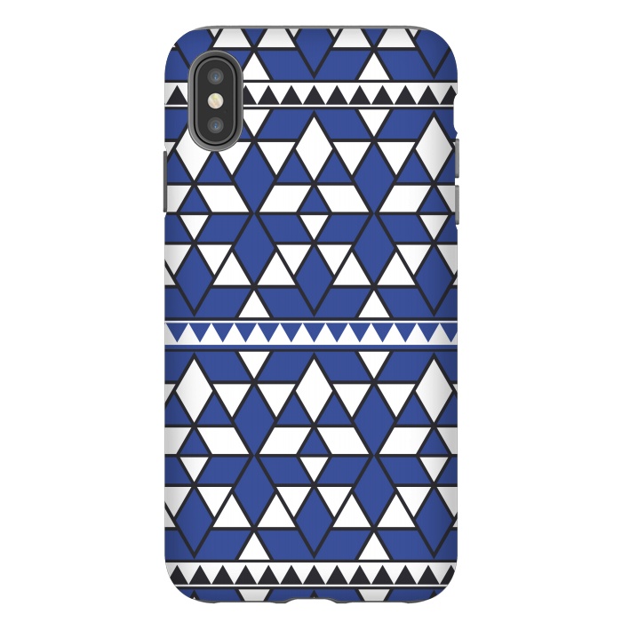 iPhone Xs Max StrongFit blue triangle by TMSarts