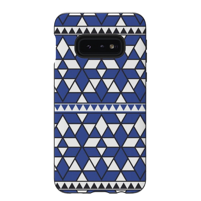 Galaxy S10e StrongFit blue triangle by TMSarts