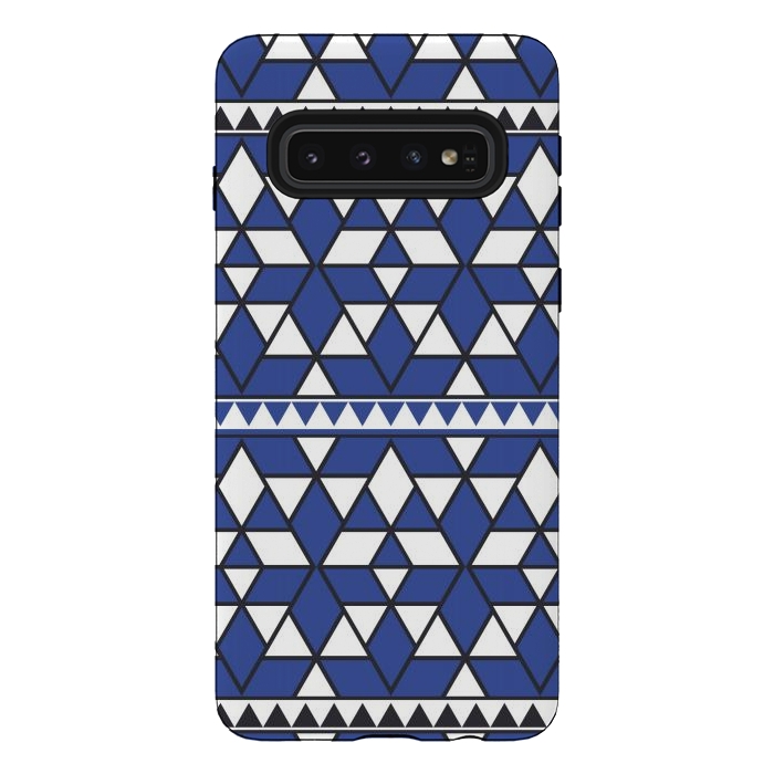 Galaxy S10 StrongFit blue triangle by TMSarts
