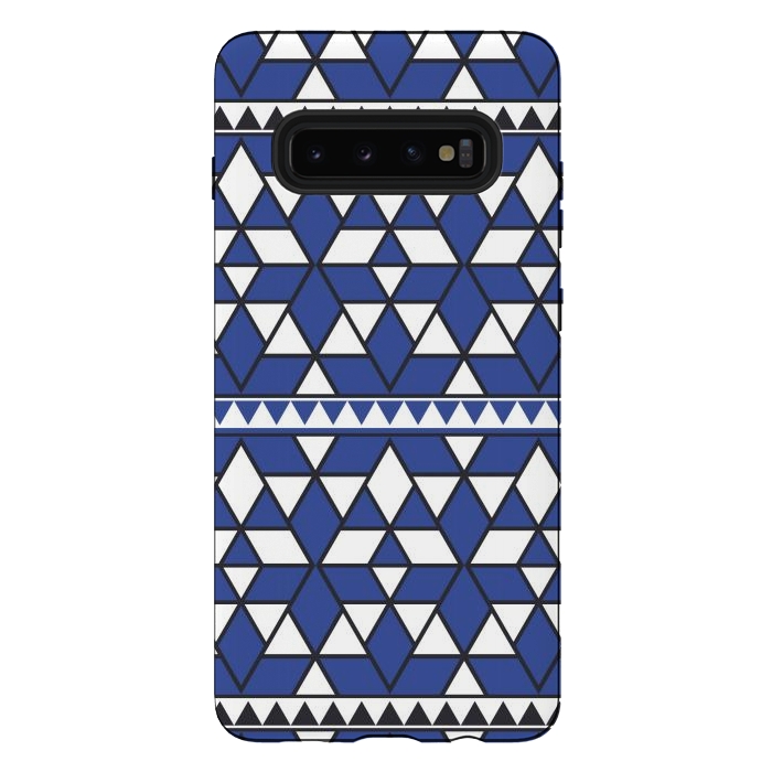 Galaxy S10 plus StrongFit blue triangle by TMSarts