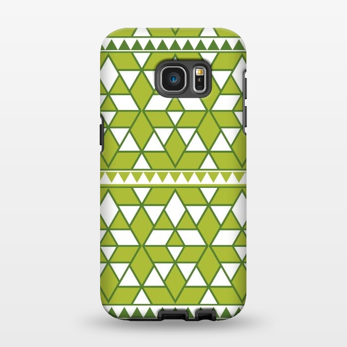Galaxy S7 EDGE StrongFit green triangle by TMSarts