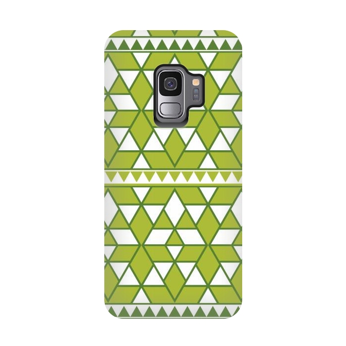 Galaxy S9 StrongFit green triangle by TMSarts
