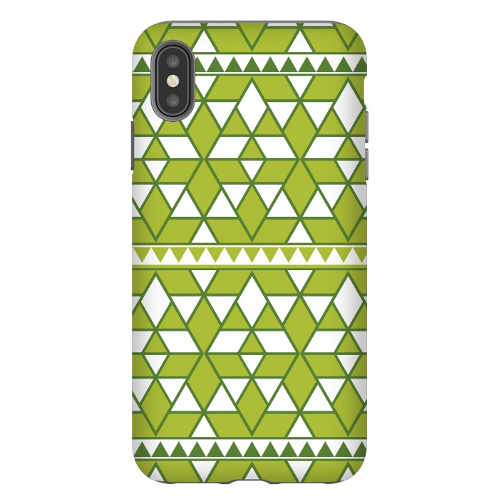 iPhone Xs Max StrongFit green triangle by TMSarts