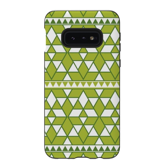 Galaxy S10e StrongFit green triangle by TMSarts