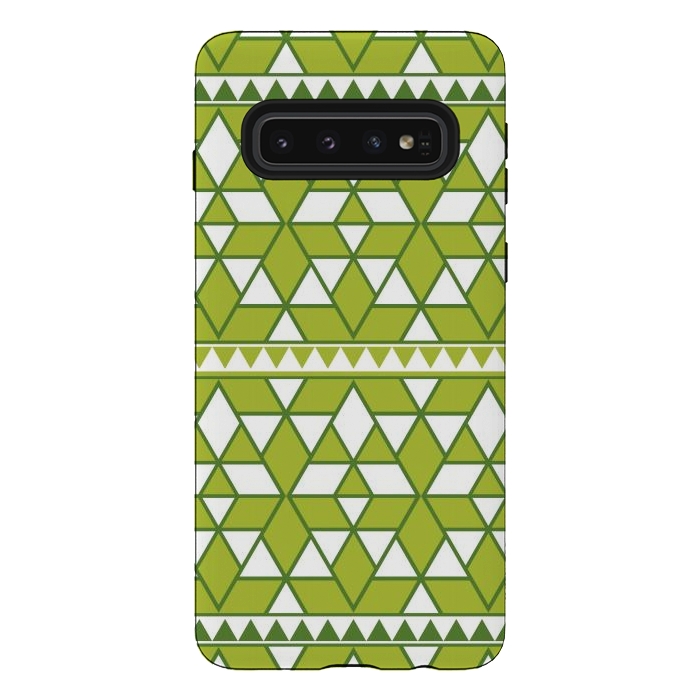 Galaxy S10 StrongFit green triangle by TMSarts