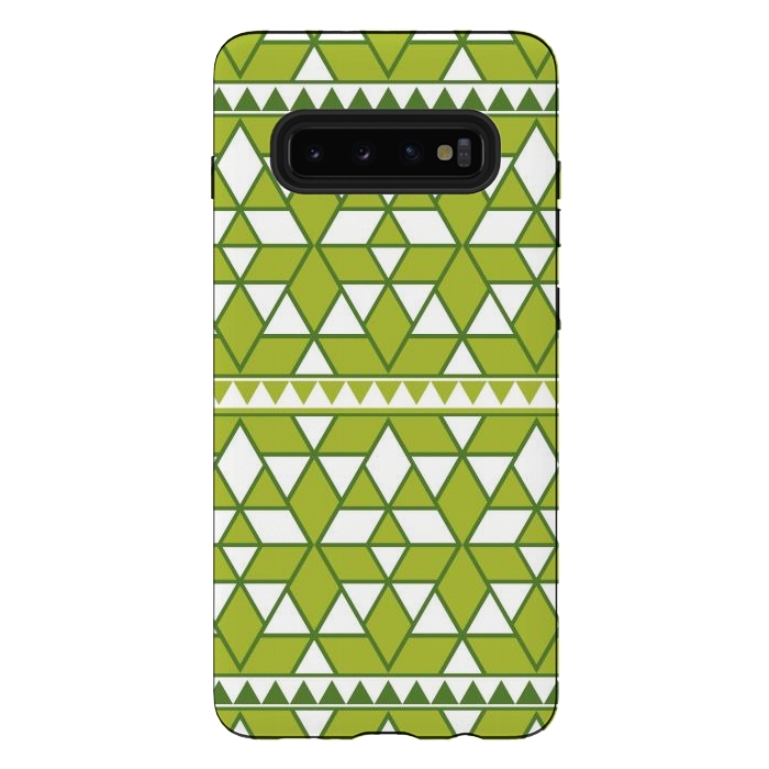 Galaxy S10 plus StrongFit green triangle by TMSarts