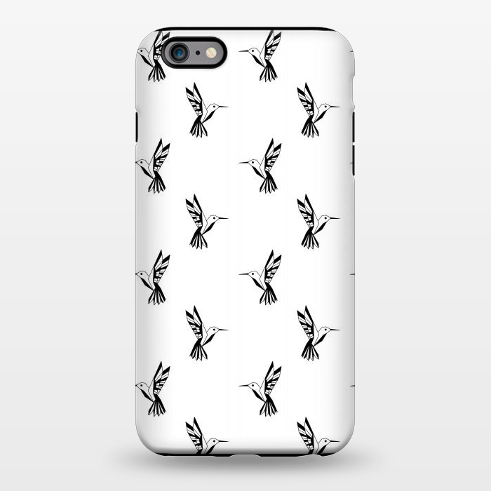 iPhone 6/6s plus StrongFit Geometric Hummingbirds by Melissa Pedersen