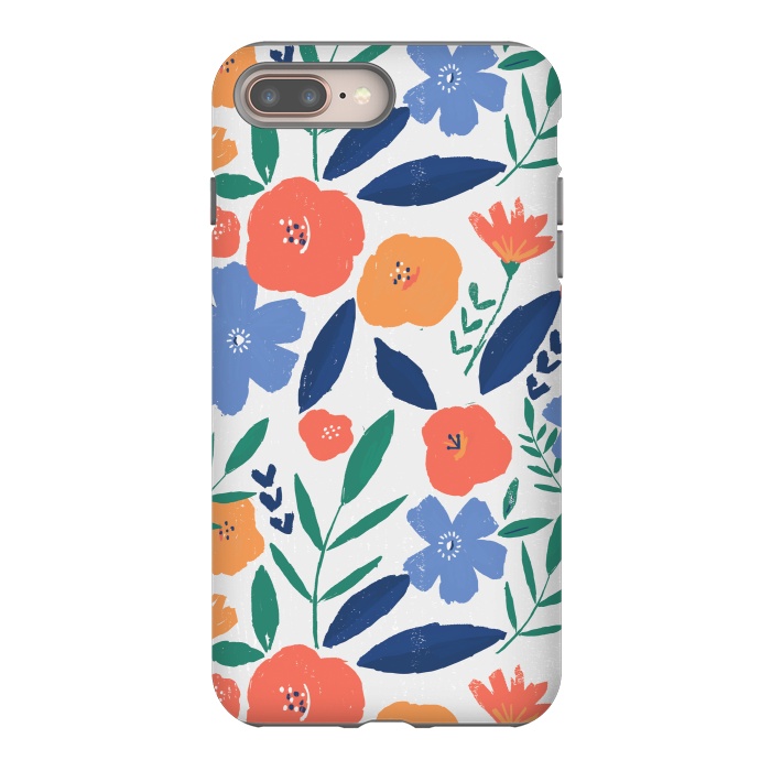 iPhone 7 plus StrongFit bold minimal flower pattern by lauradidthis
