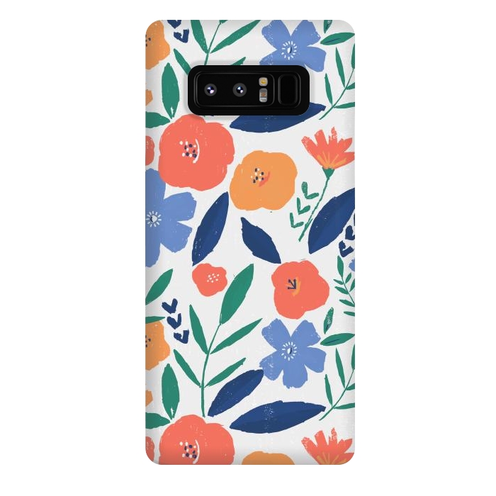 Galaxy Note 8 StrongFit bold minimal flower pattern by lauradidthis