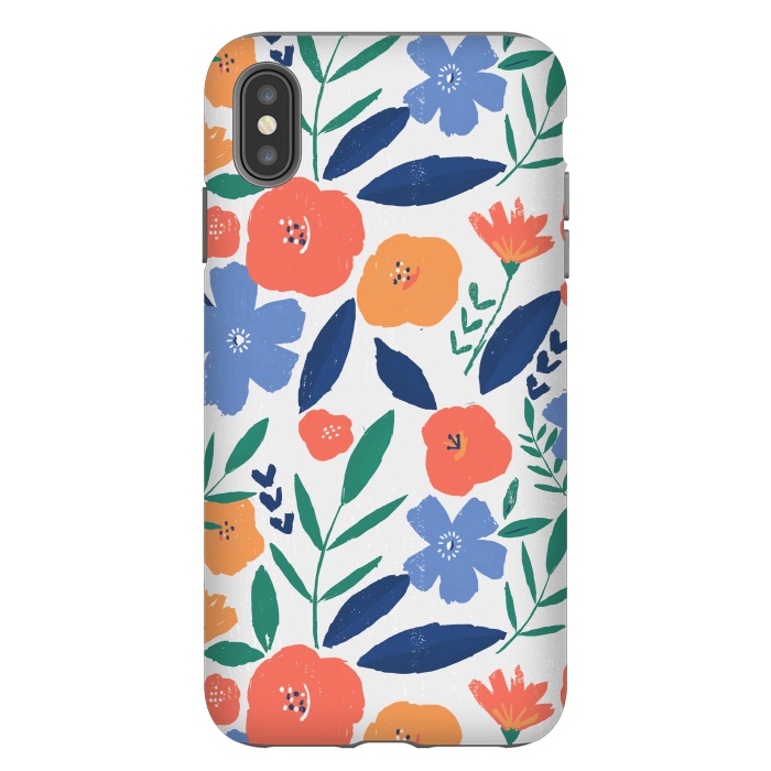 iPhone Xs Max StrongFit bold minimal flower pattern by lauradidthis