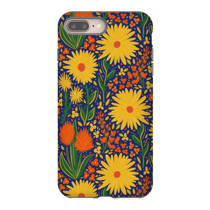 iPhone 7 plus StrongFit Summer Wildflowers by Melissa Pedersen