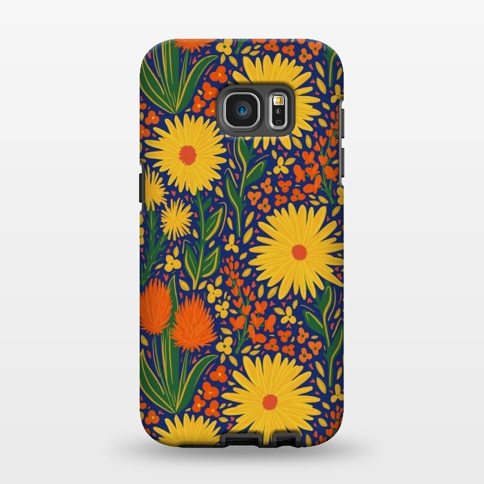 Galaxy S7 EDGE StrongFit Summer Wildflowers by Melissa Pedersen