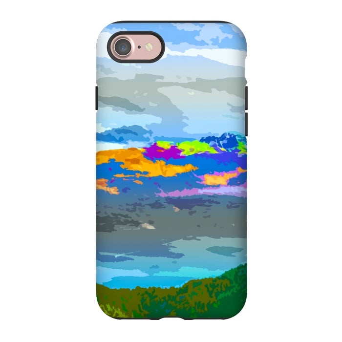 iPhone 7 StrongFit Mountain Color by Creativeaxle