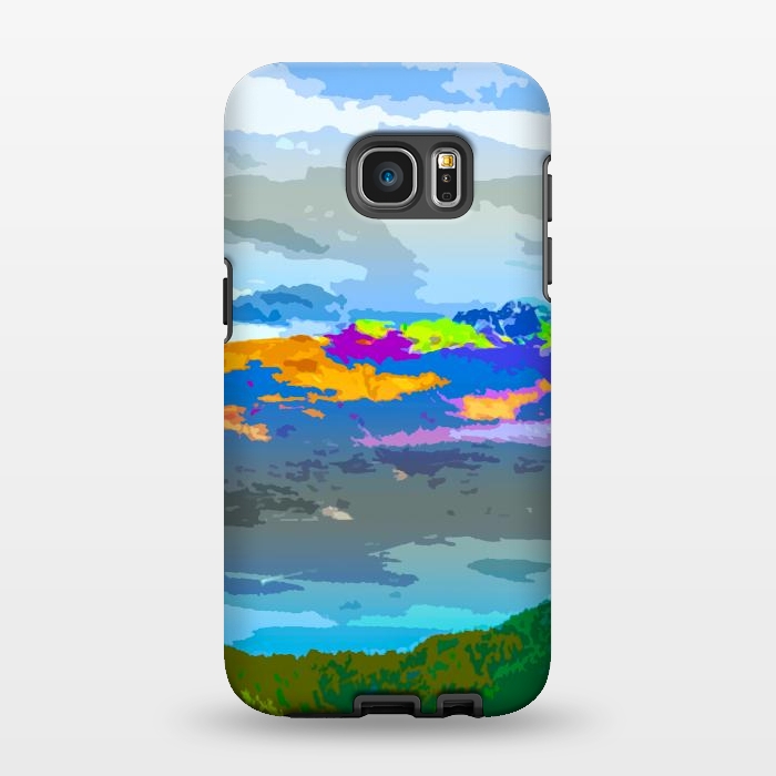 Galaxy S7 EDGE StrongFit Mountain Color by Creativeaxle
