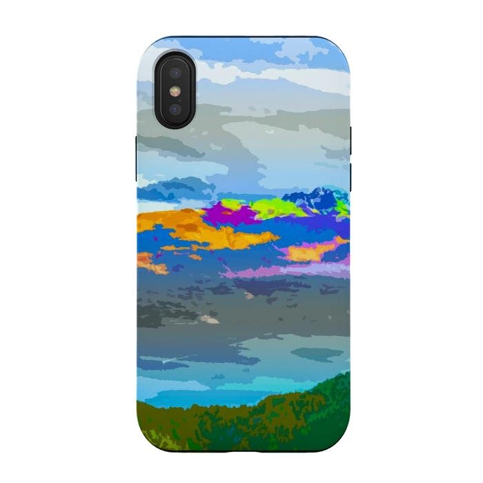 iPhone Xs / X StrongFit Mountain Color by Creativeaxle