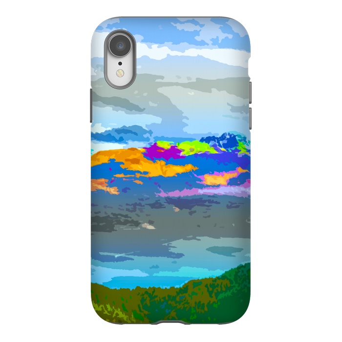 iPhone Xr StrongFit Mountain Color by Creativeaxle